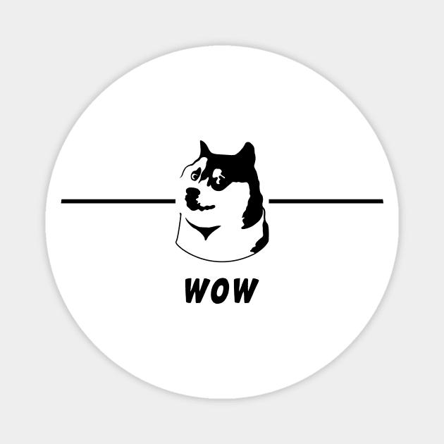 Crypto Dogecoin - Wow Magnet by CryptoHunter